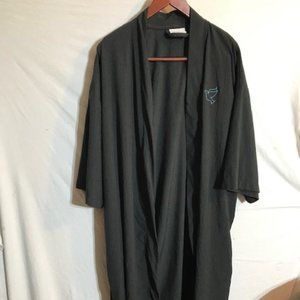 Light summer black lounge robe blue dove